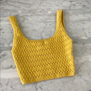 Yellow Gold Crop Top - Aritzia / Babaton